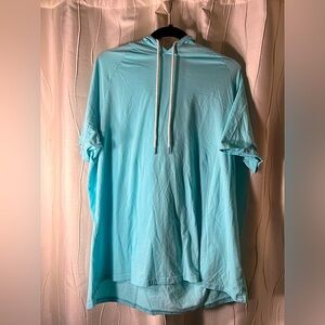 Icy Aqua tshirt hoodie.xxl